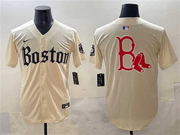 Men's Boston Red Sox Team Big Logo Cream Gothic Vapor Limited Stitched Jersey,We sell and wholesale Men's Boston Red Sox Team Big Logo Cream Gothic Vapor Limited Stitched Jersey on line form chian!